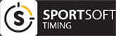 Oficiální logo SportSoft negativ na šířku